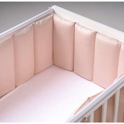 Бортик для детской кроватки Sateen Collection Бежевый Perina ФБ-1.03.04 1